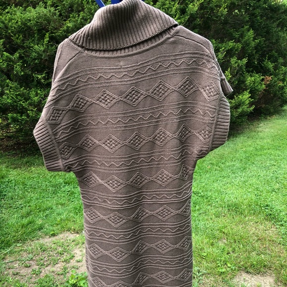 Calvin Klein Tan Brown Sweater Dress w Turtleneck - Picture 6 of 6